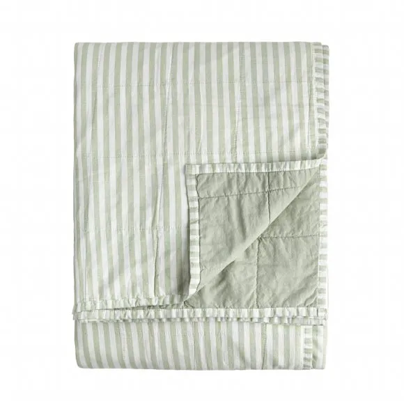 Yard Hebden Stripe 100% Cotton Bedspread 4