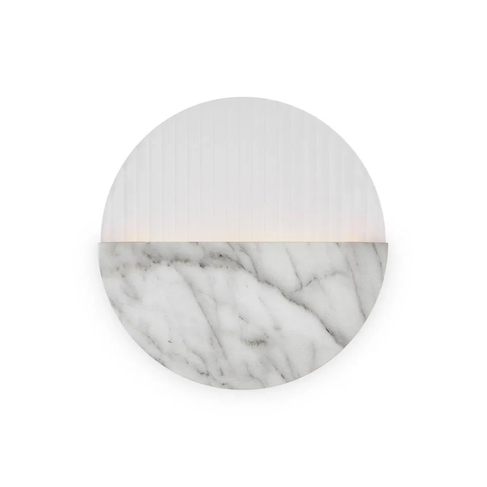 Netlighting Jupiter Modern Integrated LED Wall Lamp Marble 3000K 200lm White Shade