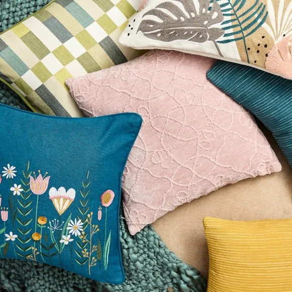 Scandi Floral Modern Cushion Cover 6
