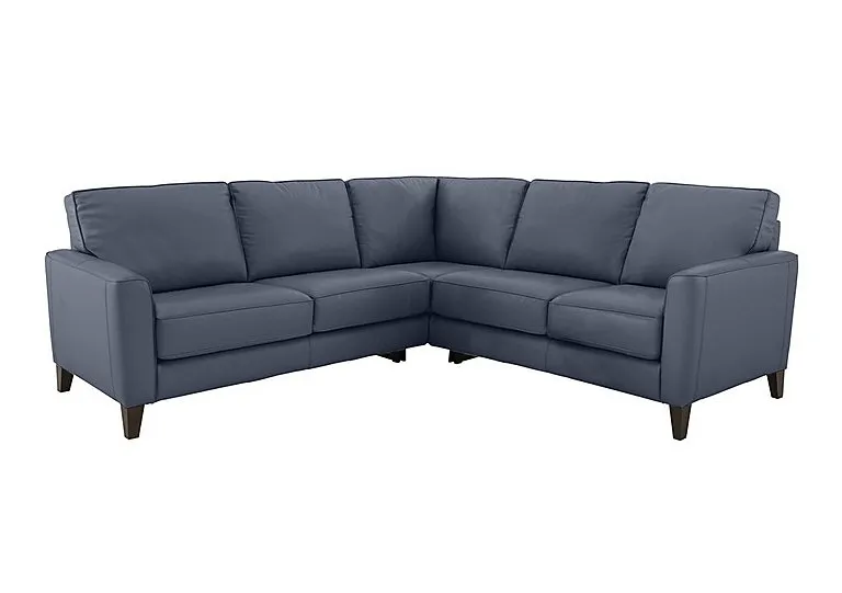 Brondby Large NC Leather Corner Sofa - NC Ocean Blue