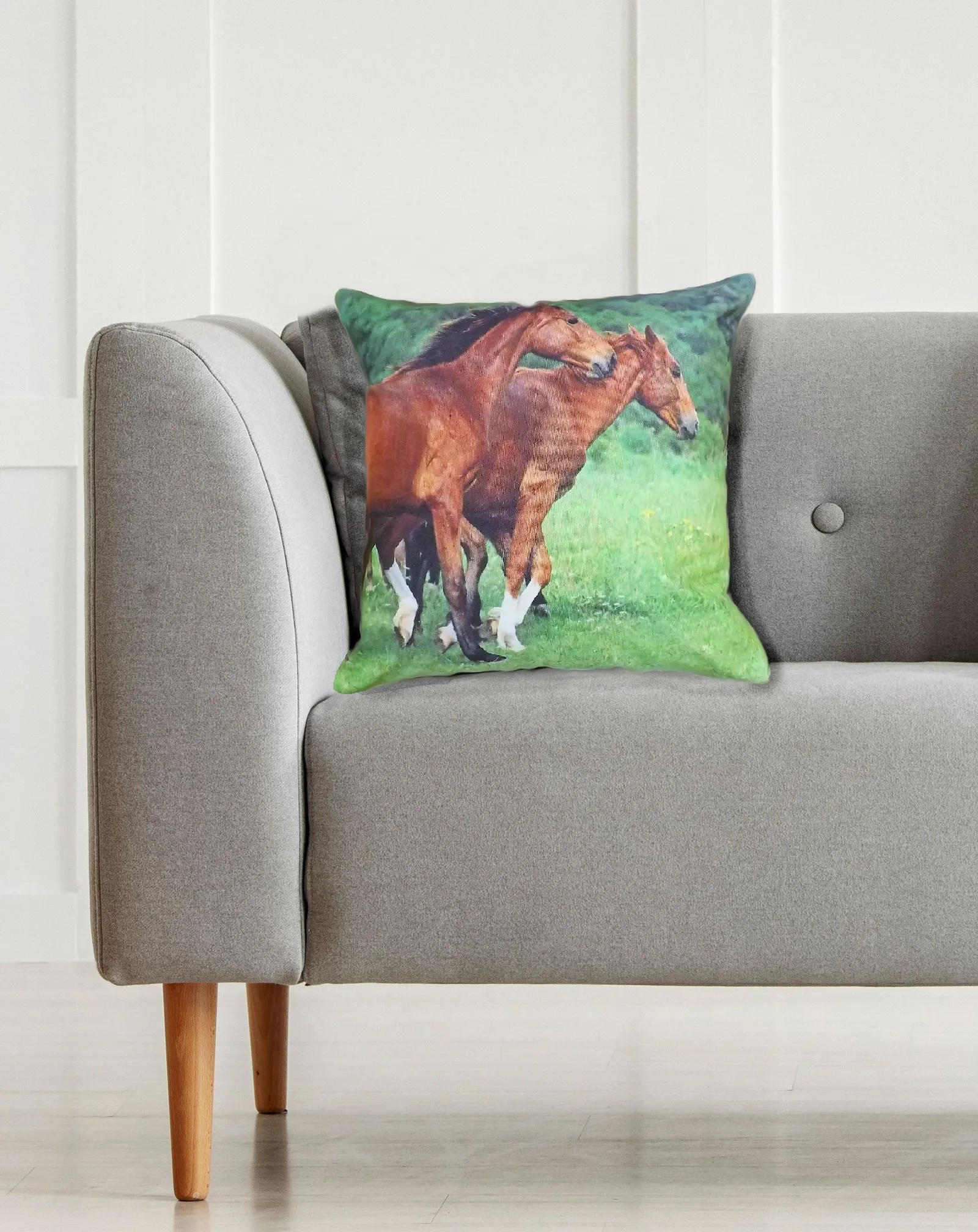 Rapport Home Horse Cushion Cover (43x43 cm) Multi