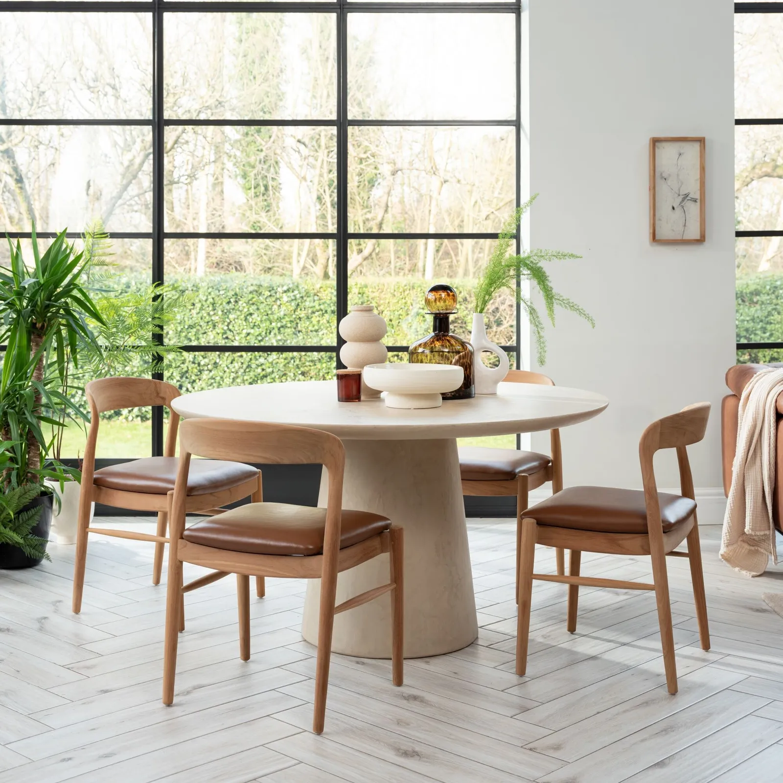 Capella Round Dining Table 140Cm, Round, Neutral Wood | Barker & Stonehouse 2
