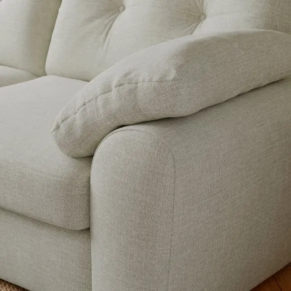 Milton Textured Chenille Corner Chaise Sofa 4