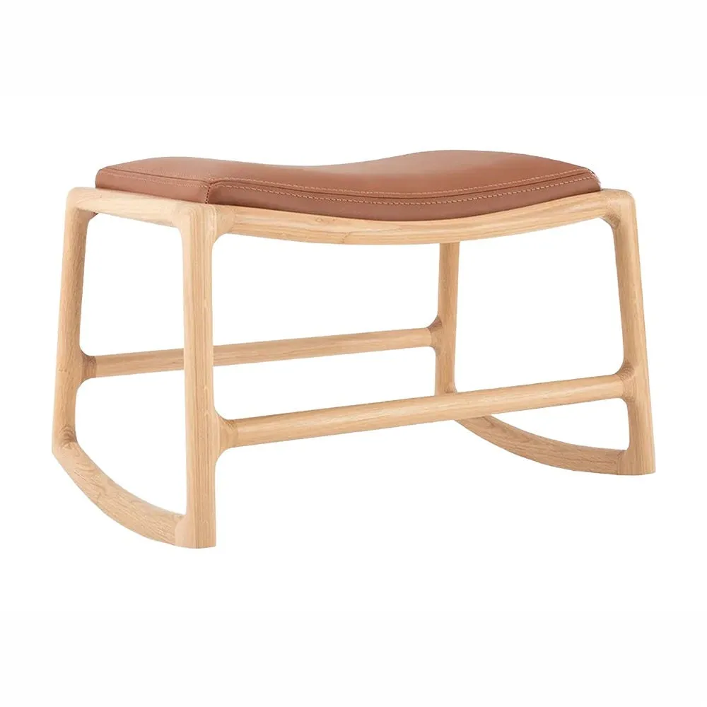 Gazzda Dedo Footstool White Oiled Oak 3