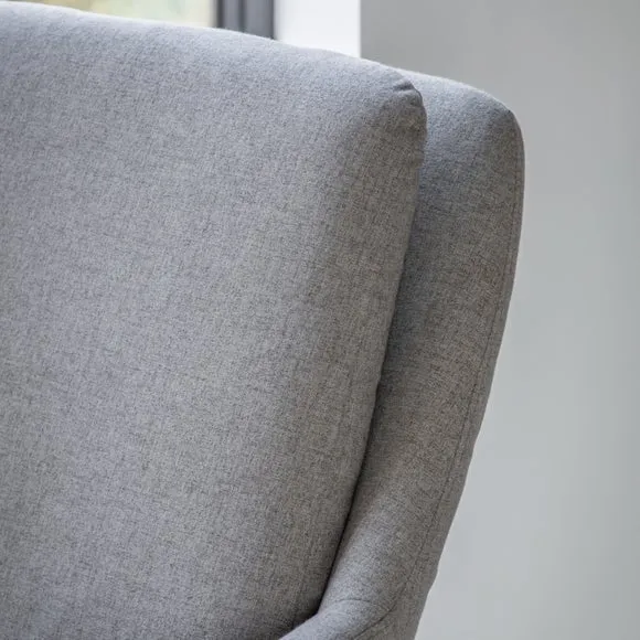 Floris Metal Frame Fabric Accent Chair 3