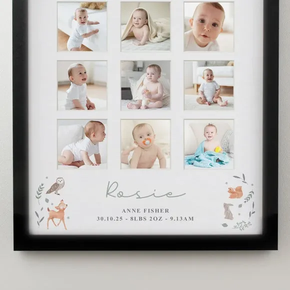 Personalised Woodland Animal Multi Photo Frame 3