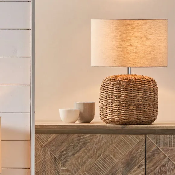 Acer Natural Woven Table Lamp 1