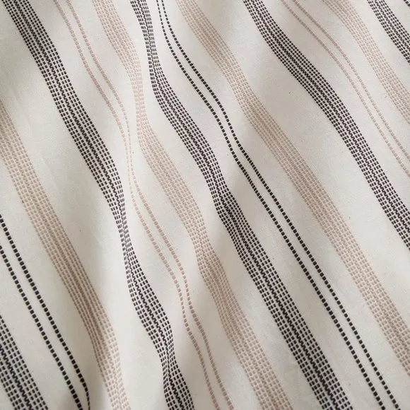Appletree Yarn Dyed Woven Thin Stripe 100% Cotton Duvet Cover & Pillowcase Set 2