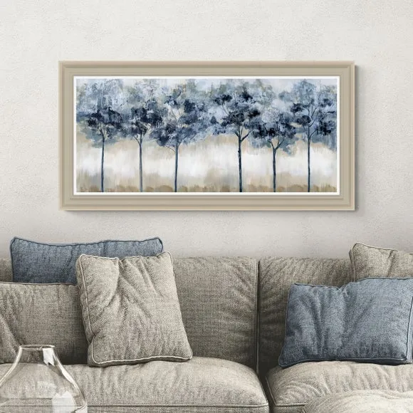 Artko Indigo Grove Panoramic Framed Print