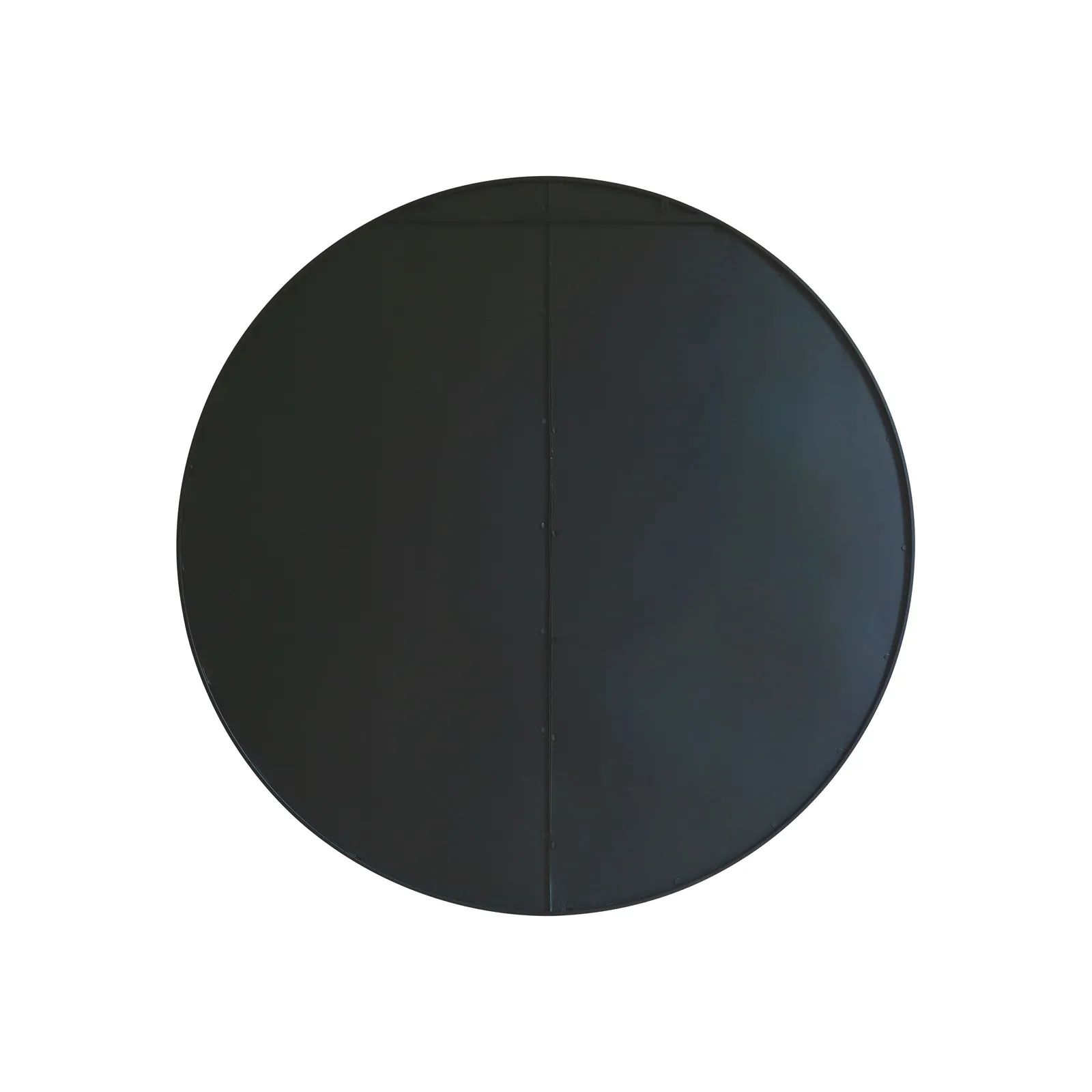 MirrorOutlet Black Large Circular Window Metal Garden Wall Mirror (180x180cm) 3