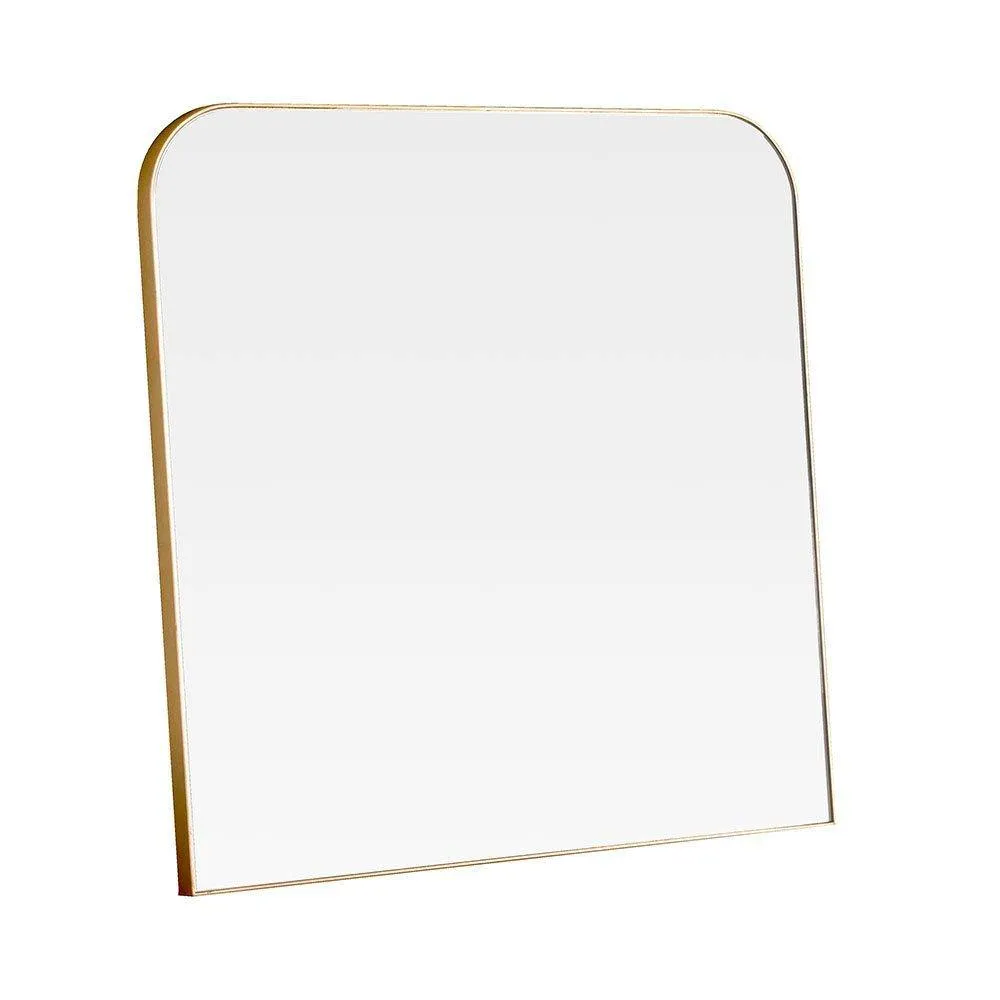Yearn Mirrors Minimal Large Gold Mantle Mirror 100(w) x 100cm(h) 4
