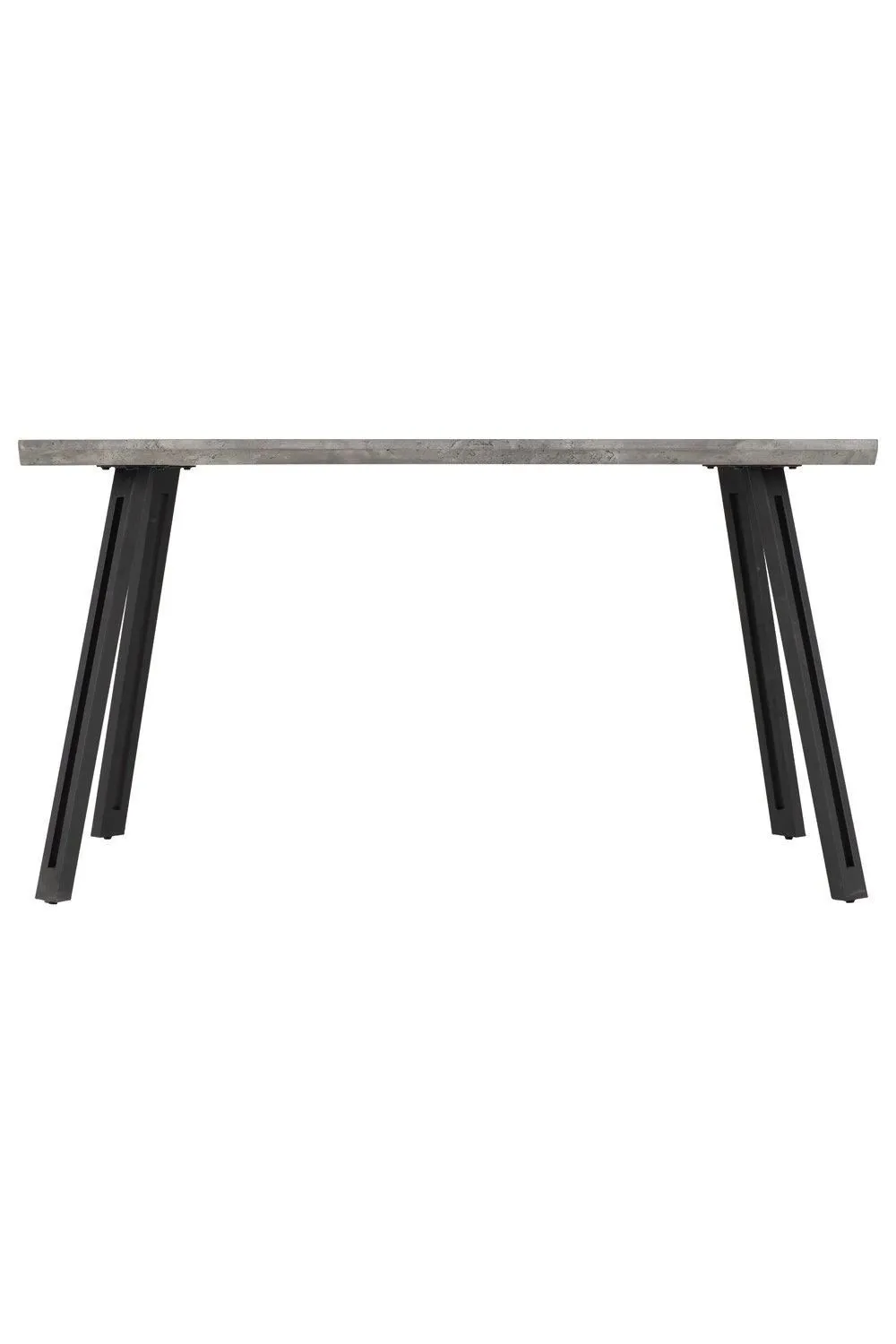 Seconique Quebec Wave Edge Dining Table in Charcoal 2