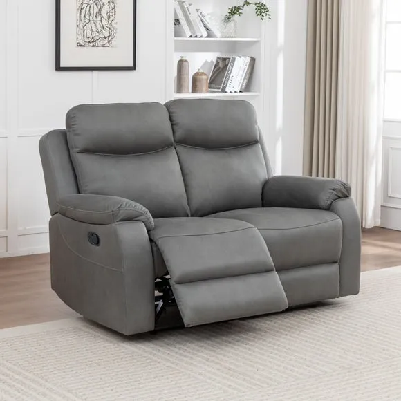 Aviemore Faux Leather 2 Seater Manual Reclining Sofa 1