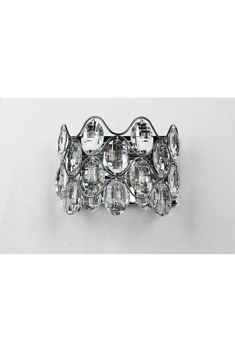 Netlighting Raina 2 Light Chrome Wall Light in Grey