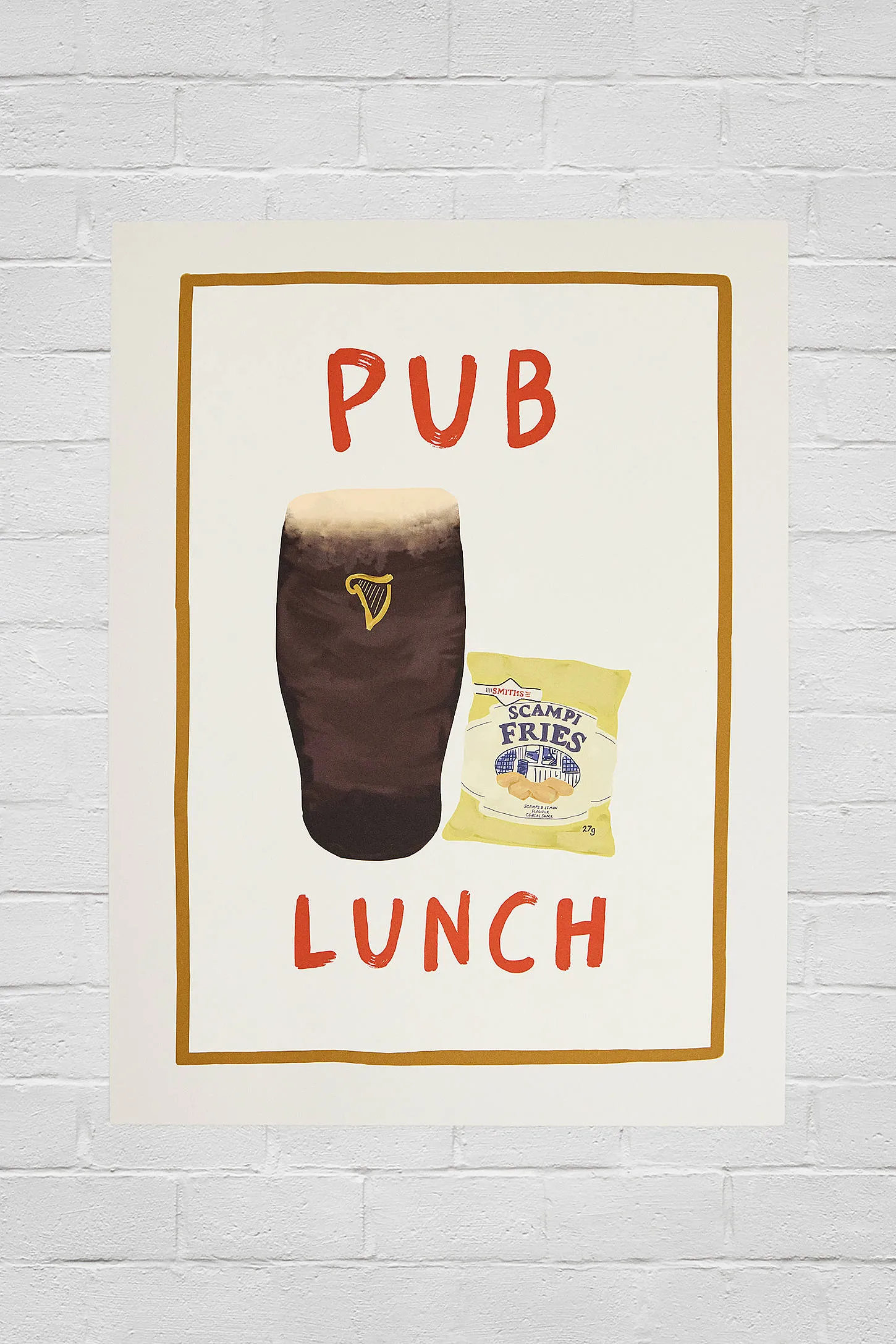 Pub Lunch 30x40cm Wall Art Print A3