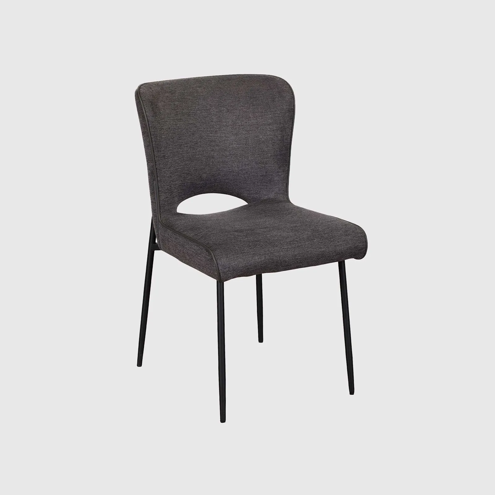Galini Dining Chair Dark Grey Fabric | Barker & Stonehouse 3