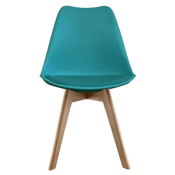 Fusion Living Soho Plastic Dining Chair with Squared Legs 3