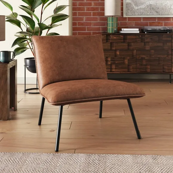 Sarnia Faux Leather Occasional Chair