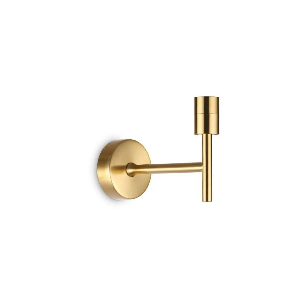 Netlighting Set Up Wall Lamp Brass Without Shade in Yellow
