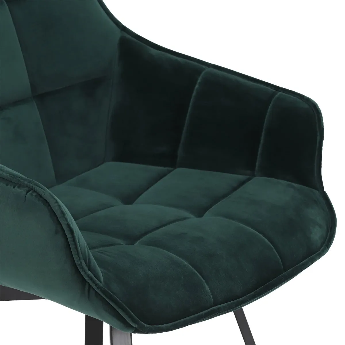 Jasper Leisure Swivel Dining Chair, Green Velvet | Barker & Stonehouse 6