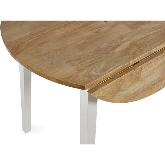 Linwood 2-4 Seater Round Drop Leaf Dining Table 5