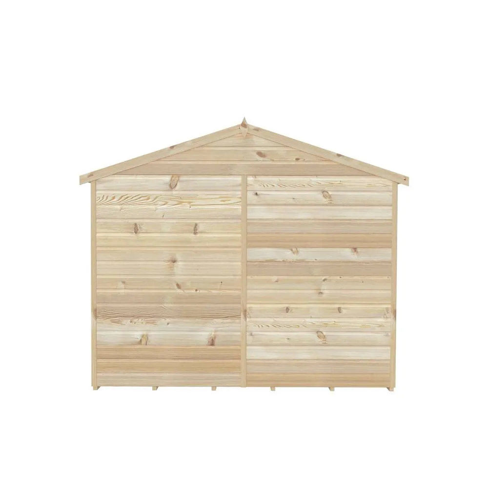 Shires Delmora 8 x 8 Shiplap Summerhouse - Wood - L244.1 x W245.6 x H217.4 cm in Light Brown 4