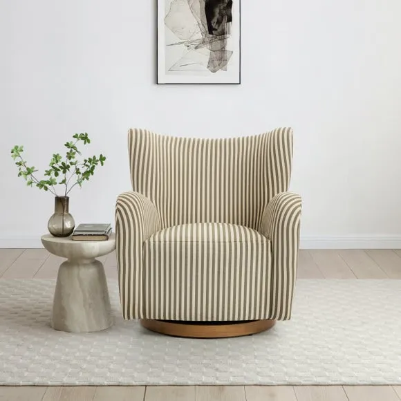 Theo Linford Stripe Swivel Armchair 2