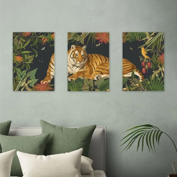 East End Prints Set of 3 Tiger Prints 1