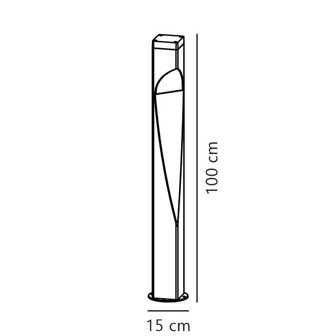 Nordlux Concor Outdoor Post Light Black Metal Garden GU10 IP44 Mains 5