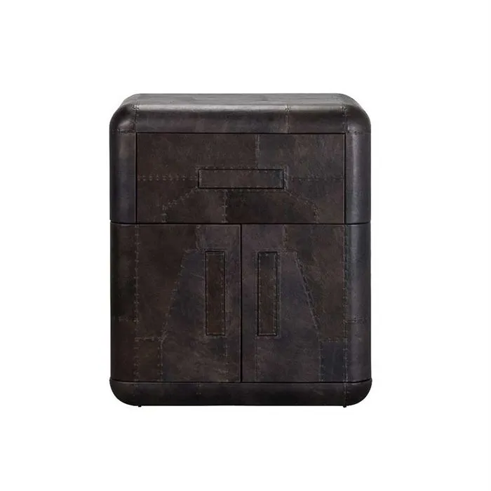 Timothy Oulton Hudson Small Bar Cabinet, Fury Black
