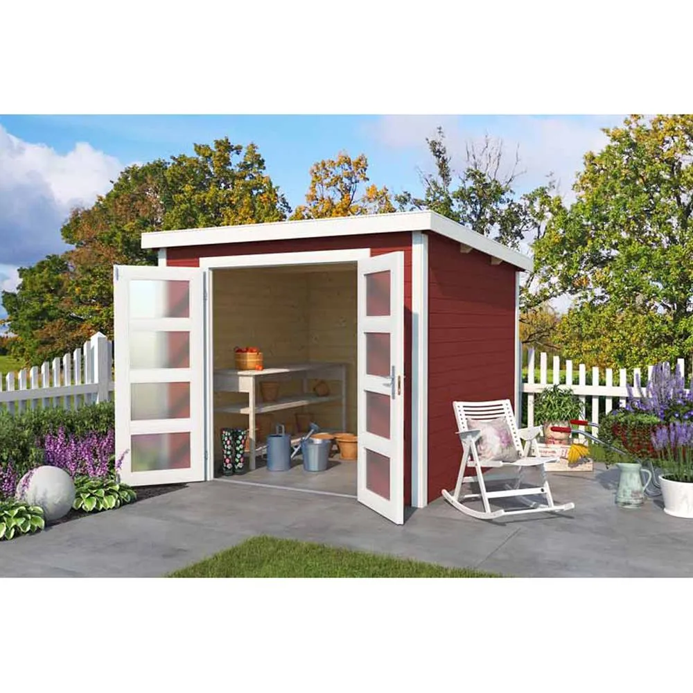 Lasita Maja Ltd Zambezi 4-Log Cabin, Garden Room, Home Office - L270xW274.7xH210.9 cm in Natural 4