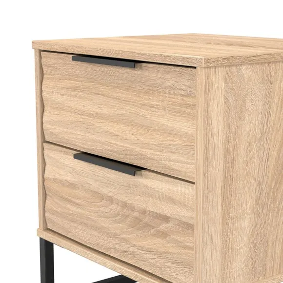 Tuxford 2 Drawer Bedside Table 5