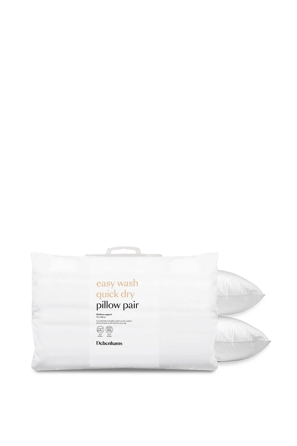 Easy Wash Quick Dry Pillow Pair