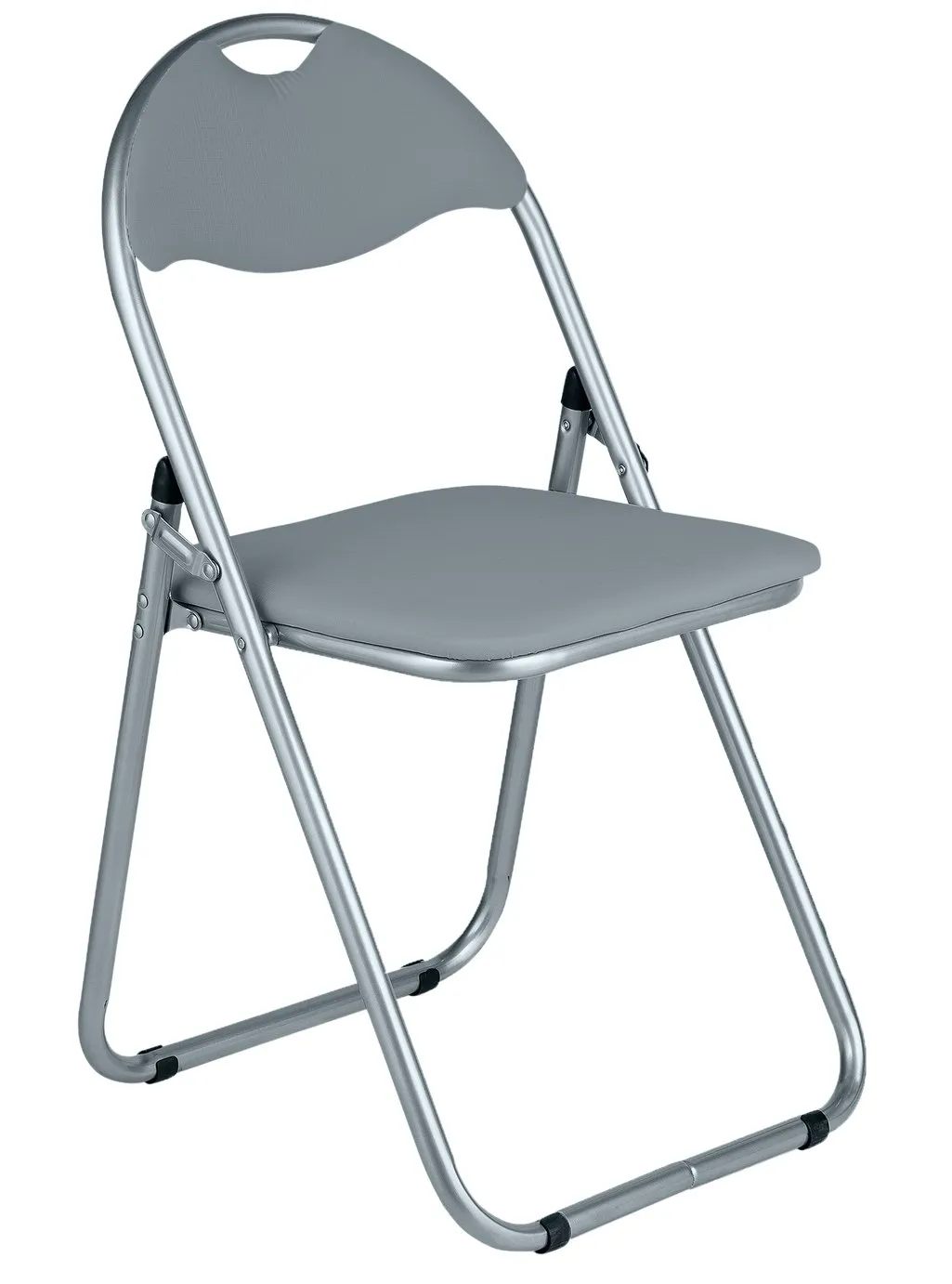 Argos Home Padded Faux Leather Folding Office Chair - Grey