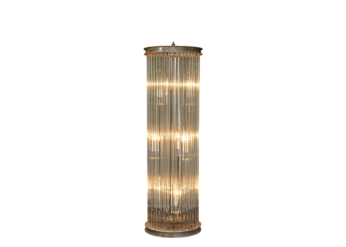 Timothy Oulton Rod Floor Lamp Natural Metal Short