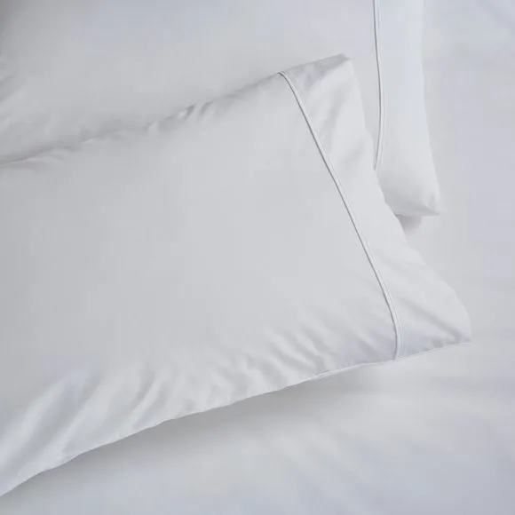 Dorma Crisp & Fresh 400 Thread Count Egyptian Cotton Percale Standard Pillowcase 2