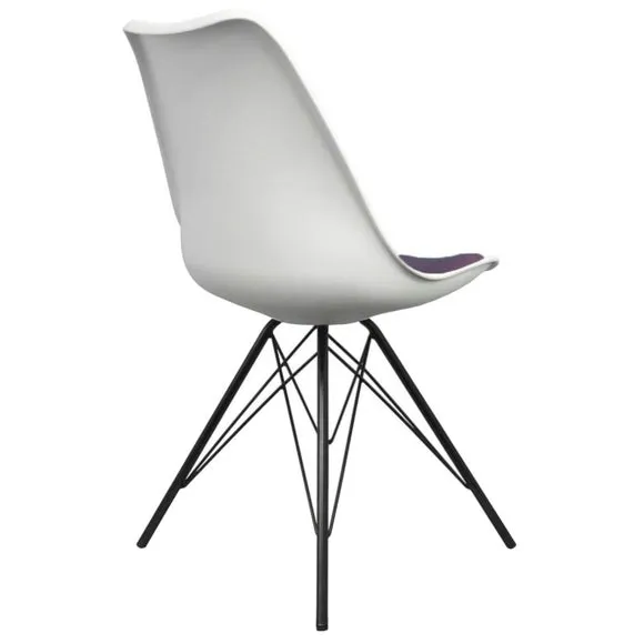 Fusion Living Soho White Plastic Dining Chair 5