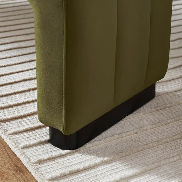 Lucilla 3 Seater Dining Bench, Velvet 3