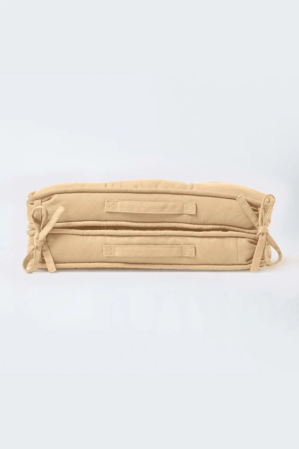 Homescapes Cotton Travel Support Booster Cushion in Taupe 5