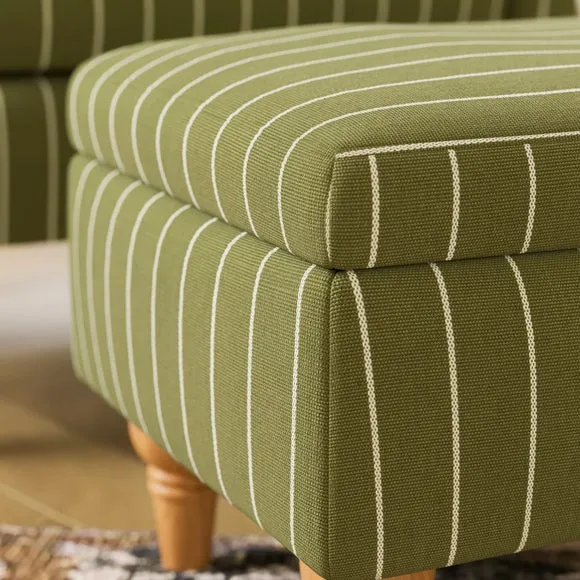 Charnwood Pinstripe Storage Footstool 4
