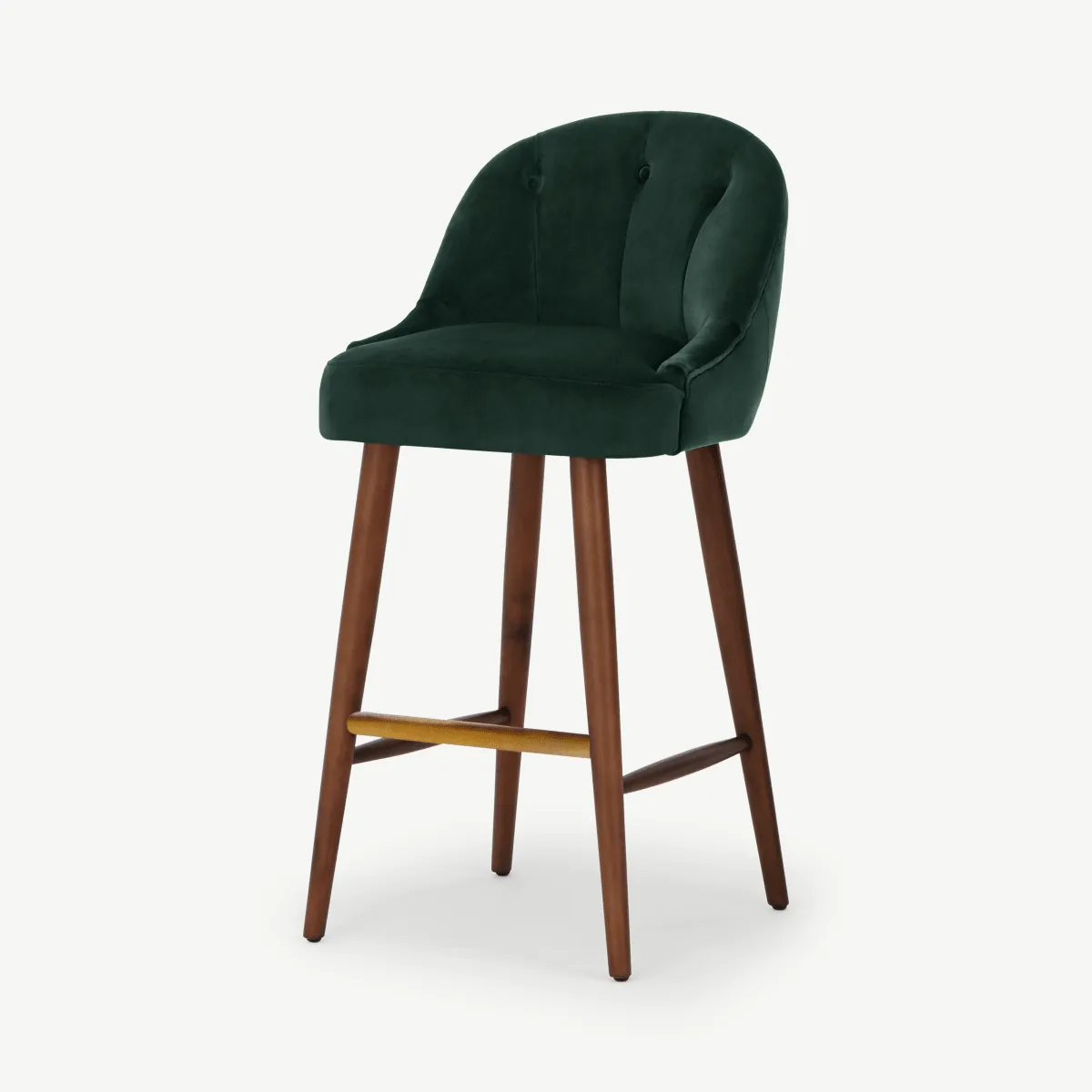 Margot Bar Stool, Moss Green Velvet