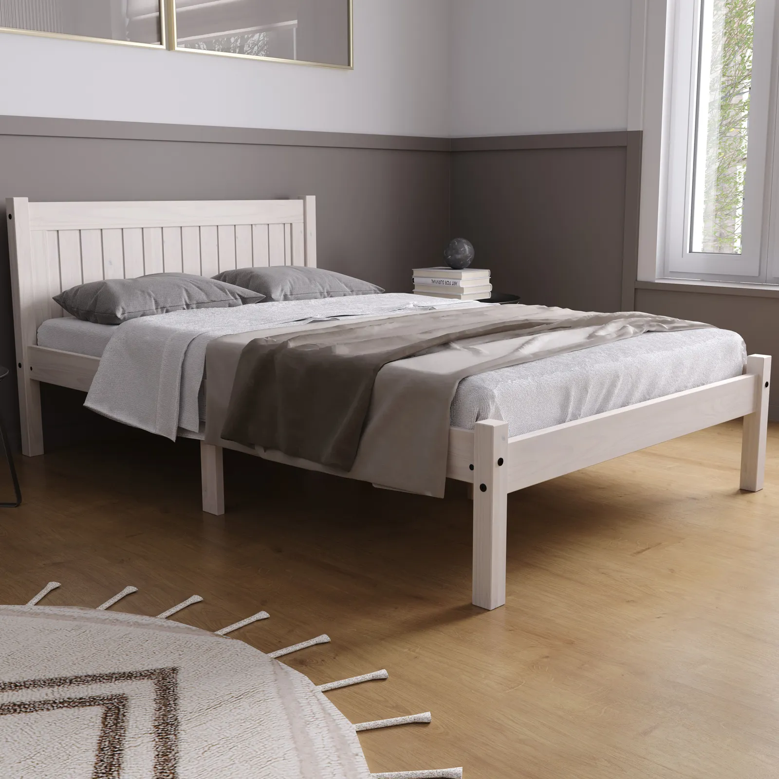 Birlea Trent Bed in White