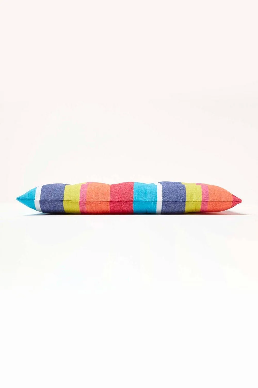 Homescapes Seat Pad Luxury Cotton Multi Striped Indoor Outdoor Garden Cushion, 40cm 5