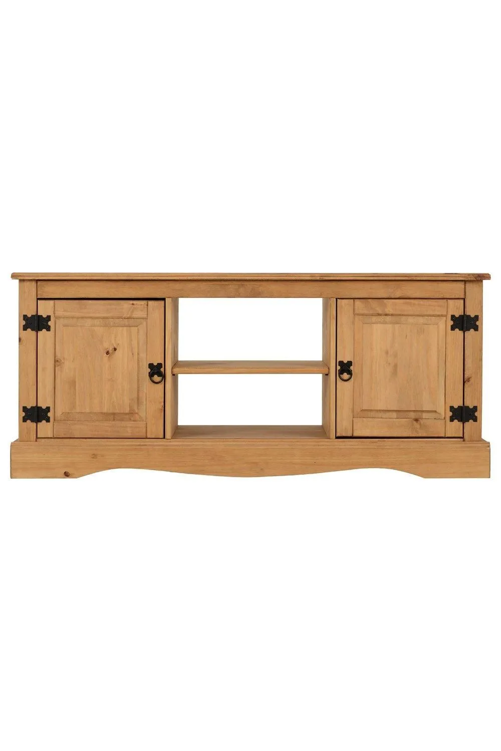 Seconique Corona 2 Door 1 Shelf Flat Screen TV Unit in Natural 4
