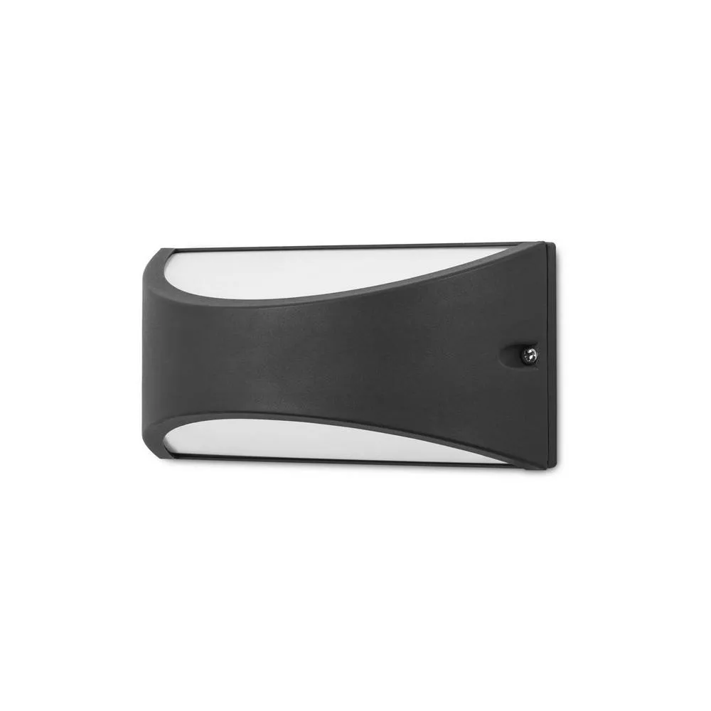 Netlighting Kapa Up Down LED Wall Fixture Urban Grey IP54 8.7W 4000K 444lm
