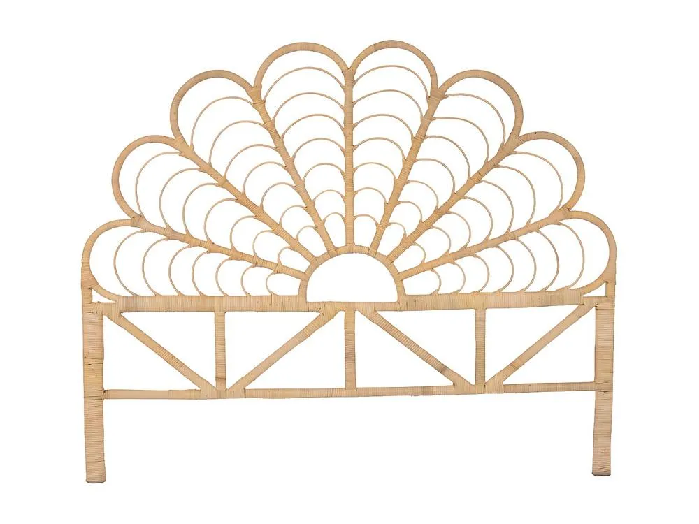 Vente-unique 160 Cm Headboard - Rattan - Natural - FLOSIA in Light Oak 6
