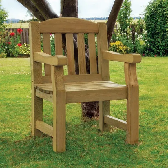 Emily Wooden Garden Chair 3
