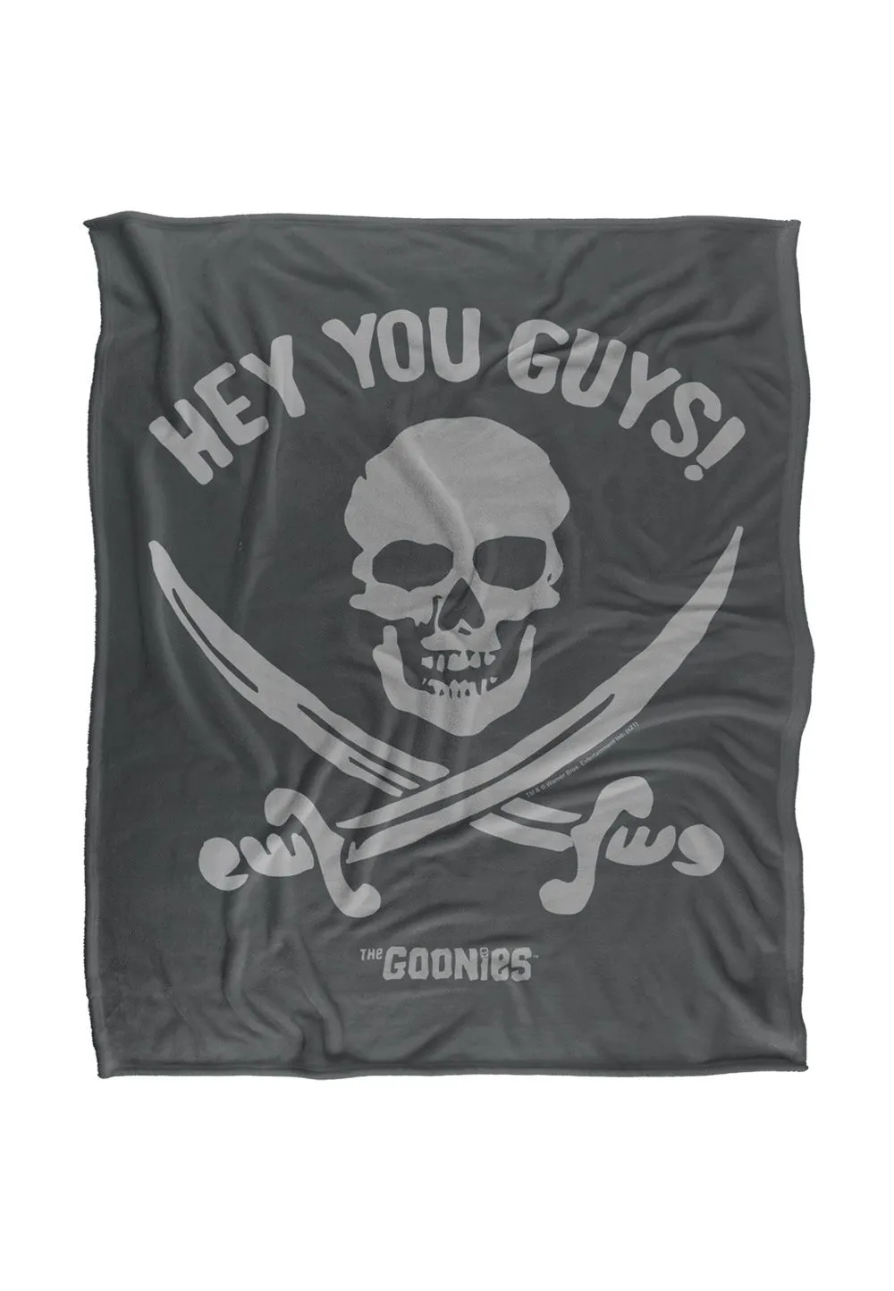 Warner Brothers The Goonies 152x127cm Silky Touch Super Soft Throw Blanket in White