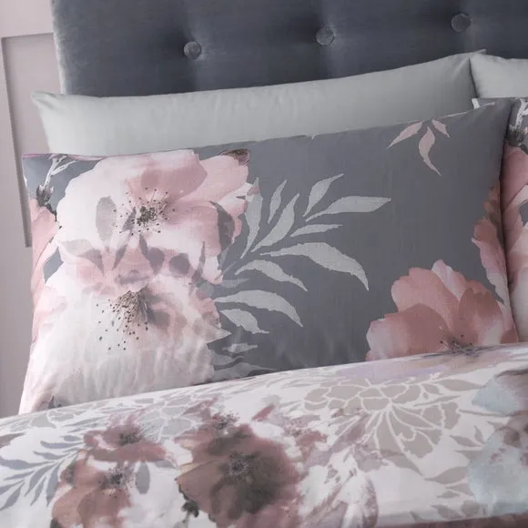 Catherine Lansfield Dramatic Floral Duvet Cover & Pillowcase Set 2