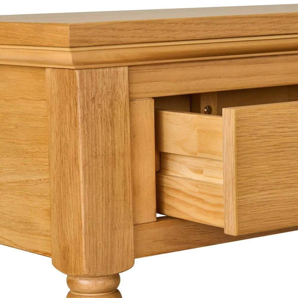 Statement Furniture Blenheim Oak Console Table - Small in Brown 4